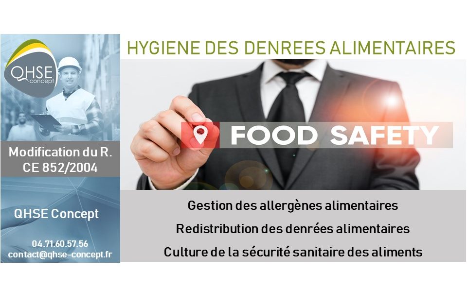 QHSE Concept Sécurité des aliments FOOD Safety