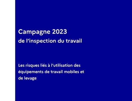 Campagne Inspection du travail Risques liés aux engins de levage